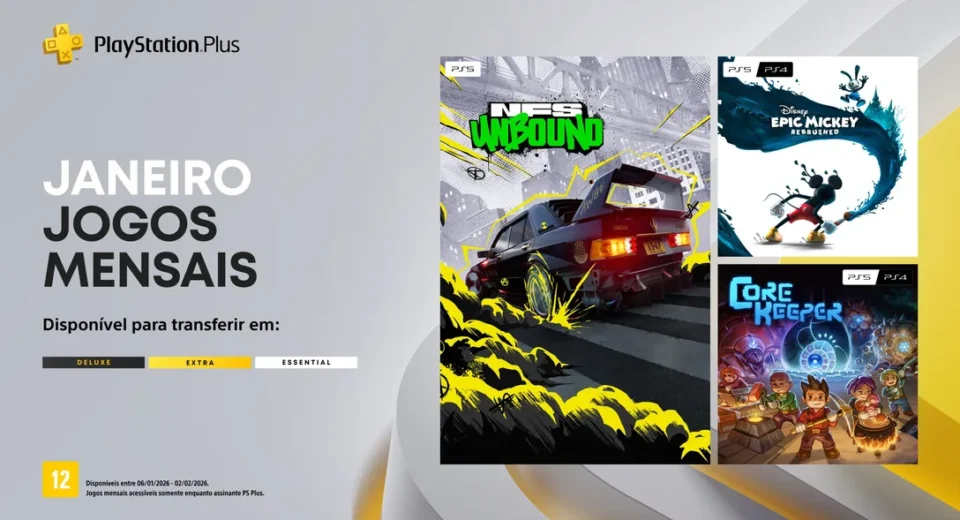 PlayStation Plus de janeiro